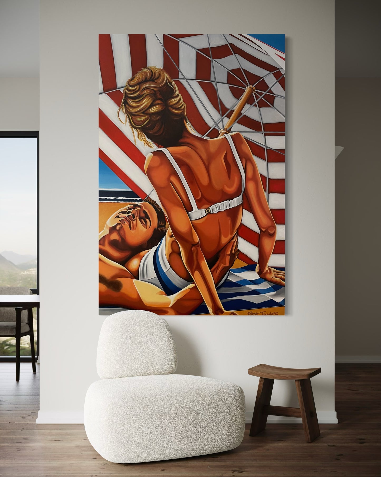 UNDER THE STRIPED UMBRELLA