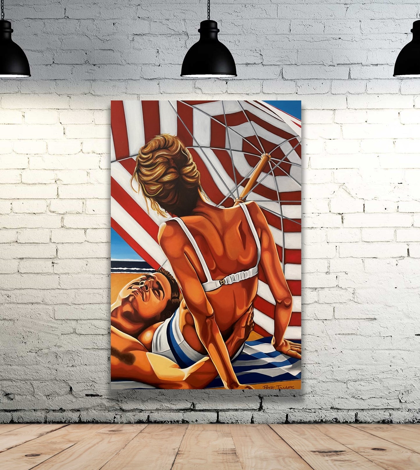 UNDER THE STRIPED UMBRELLA